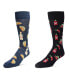 Фото #1 товара Men's Crew Food Drink Assortment Socks, Pair of 2