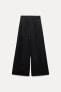 Zw collection darted linen blend trousers