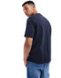 Armani Exchange t-shirt with square logo in navy