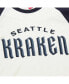 Фото #2 товара Men's Cream Seattle Kraken Legendary Slub Vintage-Like Raglan Long Sleeve T-shirt