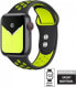 Фото #1 товара Crong Crong Duo Sport Band - Pasek Apple Watch 42/44 mm (czarny/limonkowy)