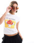 Фото #1 товара ASOS DESIGN baby tee with des oranges graphic in cream