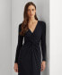 ფოტო #3 პროდუქტის Women's Twisted Long-Sleeve Gown