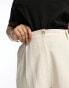 Фото #3 товара ASOS DESIGN Curve dad short with linen in stone