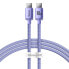 Фото #1 товара Kabel przewód do szybkiego ładowania i transferu danych USB - USB-C 100W 1.2m fioletowy