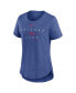 Фото #3 товара Women's Heather Royal Chicago Cubs Knockout Team Stack Tri-Blend T-shirt