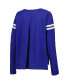 ფოტო #2 პროდუქტის Women's Royal Chicago Cubs Free Agent Long Sleeve T-shirt