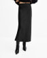 ფოტო #1 პროდუქტის Women's Midi Satin Skirt