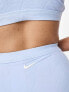 Nike Swimming Icon cutout high waist bikini bottoms in blue