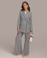 Фото #4 товара Пиджак с приталенным поясом в полоску для женщин DKNY Donna Karan
