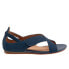 Фото #1 товара Softwalk Camilla S1903-483 Womens Blue Narrow Leather Strap Sandals Shoes 10