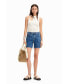 Women's Plain denim shorts