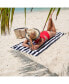 Фото #6 товара California Cabana Beach Towel (4 Pack, 30x70 in.), Striped, Soft Ringspun Cotton, Oversized Cabana Pool Towel