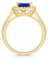 Фото #3 товара Tanzanite (2-1/3 ct. t.w.) & Diamond (1/4 ct. t.w.) Cushion Halo Ring in 14k Gold