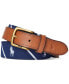 Фото #2 товара Men's Leather-Trim Belt