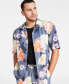 Фото #1 товара Men's Jackson Regular-Fit Floral-Print Button-Down Camp Shirt, Created for Macy's