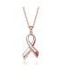 Фото #1 товара Sterling Silver 18K Rose Gold Plated Infinity Loop Necklace