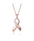 ფოტო #1 პროდუქტის Sterling Silver 18K Rose Gold Plated Infinity Loop Necklace