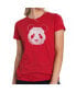 ფოტო #2 პროდუქტის Women's Premium Word Art T-Shirt - Panda Face