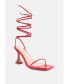 ფოტო #3 პროდუქტის Women's Biten Berry Spool Heel Lace Up Sandals