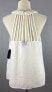 Thalia Sodi Women's Sleeveless Strappy Back Halter Top Ivory Size M