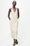 Фото #1 товара Платье из рельефной ткани со стразами ZARA
