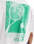 Фото #4 товара Miss Selfridge tennis club boxy cropped t-shirt in white