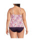 Plus Size Chlorine Resistant Square Neck Underwire Tankini Swimsuit Top