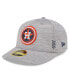 Фото #1 товара Men's Gray Houston Astros 2024 Clubhouse Low Profile 59FIFTY Fitted Hat