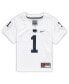 Фото #4 товара Toddler Boys Number 1 White Penn State Nittany Lions Untouchable Football Jersey