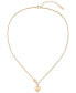 Lacoste carnation Gold Tone Crocodile Heart Necklace Золотистый - фото #1