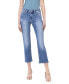 ფოტო #1 პროდუქტის Women's Mid Rise Cropped Straight Jeans