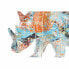 Фото #3 товара Статуэтка Декоративная Резиновый Дом DKD Многоцветный Носорог Модерн 34 х 12,5 х 16,5 см
