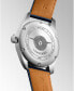 ფოტო #3 პროდუქტის Men's Automatic Spirit Stainless Steel Chronometer Blue Leather Strap Watch 40mm