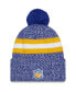 Фото #2 товара Men's Blue Los Angeles Chargers 2023 Sideline Cuffed Knit Hat With Pom