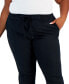 ფოტო #4 პროდუქტის Plus Size Pull-On Cuffed Twill Ankle Pants, Created for Macy's