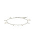 Фото #3 товара Silver-Tone or Gold-Tone Shell and Cultured Pearl Dangle Charm Beverly Anklet