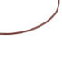 Brown leather choker necklace 1000044200