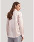 Фото #2 товара Women's Basic Concealed Placket Silk Shirt