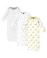 ფოტო #1 პროდუქტის Baby Girl Cotton Gowns, 3-Pack