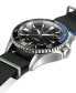 Men's Swiss Automatic Khaki Navy Scuba Black Rubber Strap Watch 40mm