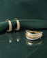 ფოტო #4 პროდუქტის Diamond Tapered Extra Small Hoop Earrings (1/4 ct. t.w.) in Gold Vermeil, Created for Macy's