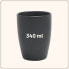 Kaffeetassen 6er Set Schwarz Matt 340ml