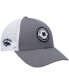 Men's Gray, White Nevada Wolf Pack Motto Trucker Snapback Hat