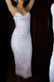 Фото #5 товара Платье из полупрозрачной ткани с драпировкой и принтом ZARA