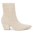 Matisse Caty Suede Pointed Toe Western Booties Womens Off White Casual Boots CAT