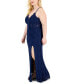 Фото #2 товара Trendy Plus Size Lace Bodycon Gown
