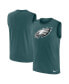 Фото #1 товара Men's Midnight Green Philadelphia Eagles Blitz Legend Muscle Perform Tank Top