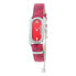 Фото #1 товара женские часы аналоговые красный циферблат розовый браслет Laura Biagiotti