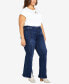 Фото #6 товара Plus Size Ebony Flare High Rise Jeans